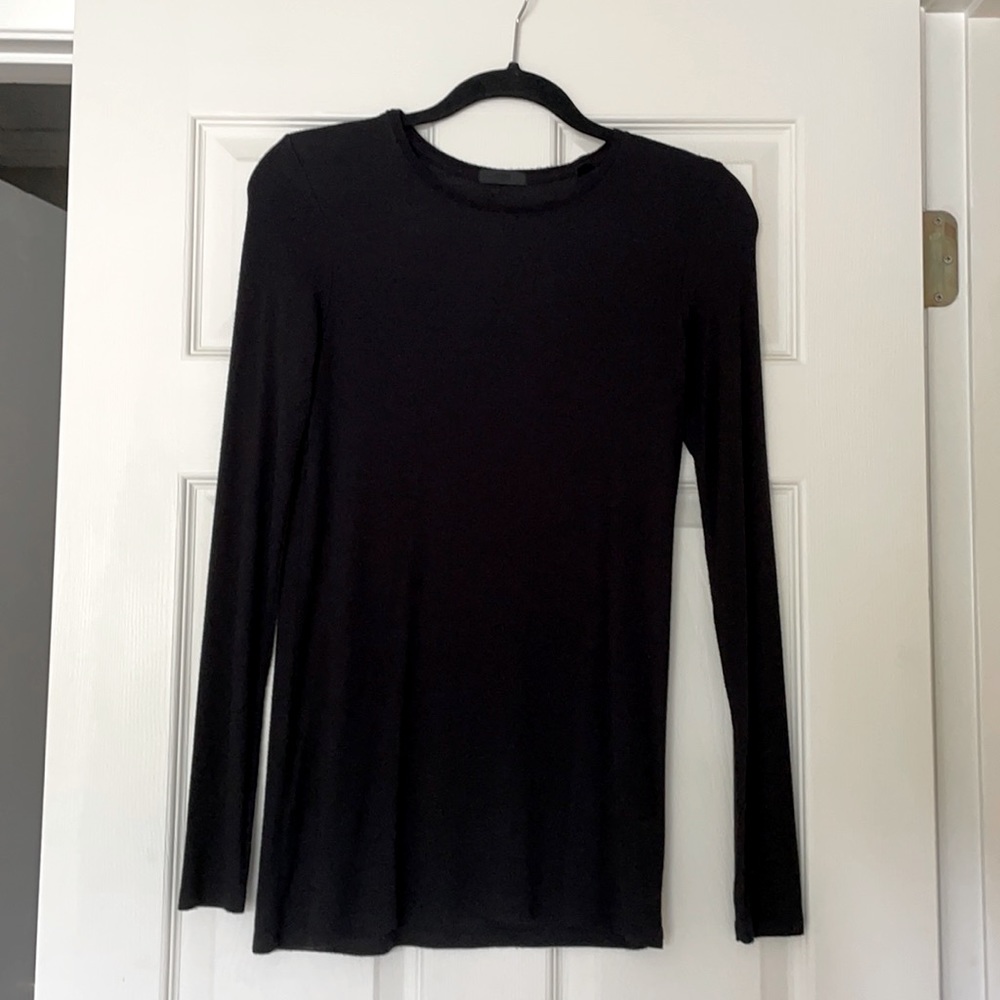 ATM Collection Black Modal Long Sleeve Shirt Sz M